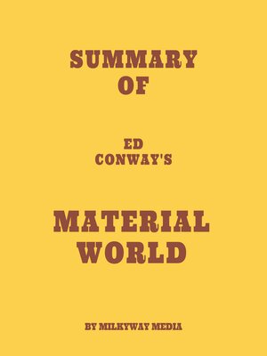 cover image of Summary of Ed Conway's Material World